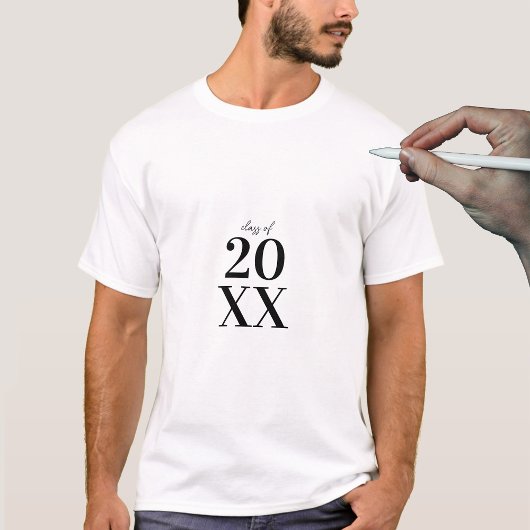 卒業モダンゲストブック署名卒業 Tシャツ