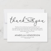 卒業モダンサンキューカード サンキューカード (正面)