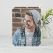 卒業モダンシンプルデザイン 招待状 (スタンド正面)