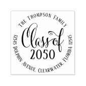 卒業モダンシンプル差出人住所級 セルフインキングスタンプ (デザイン)