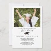 卒業モダンシンプル招待状Script 2 招待状 (裏面)