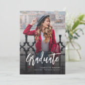 卒業モダンスクリプト写真の発表 案内状 (スタンド正面)