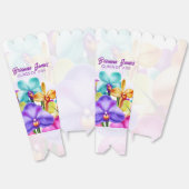 卒業モダンスタイリッシュポップコーンパーティーの特典ボックス フェイバーボックス (見開き)