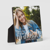 卒業モダンタイポグラフィシンプルミニマル フォトプラーク (正面)