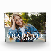 卒業モダンタイポグラフィシンプル フォトブロック (正面)