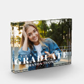 卒業モダンタイポグラフィシンプル フォトブロック (左)