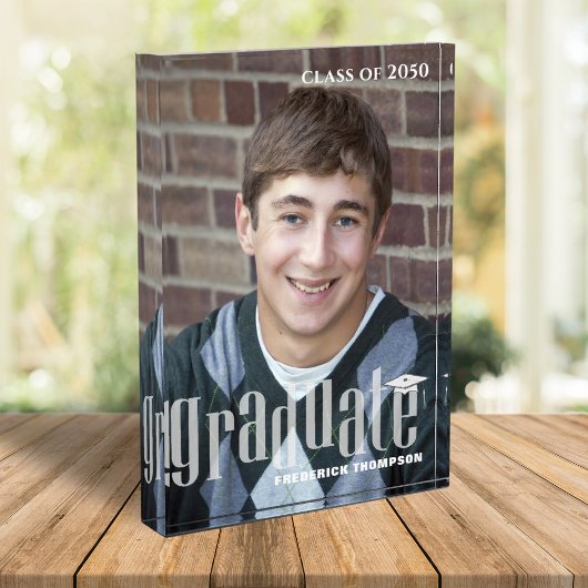 卒業モダンタイポグラフィシンプル フォトブロック