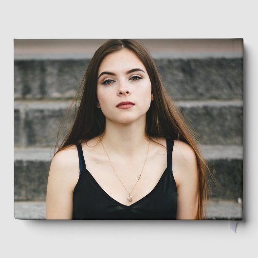 卒業モダンタイポグラフィ2写真卒業 ゲストブック (裏面)