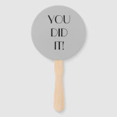 卒業モダンタイポグラフィ2023フォトブルー ハンドファン (裏面)