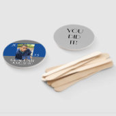 卒業モダンタイポグラフィ2023フォトブルー ハンドファン (組立なし)