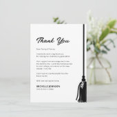 卒業モダンタッセルサンキューカード サンキューカード (スタンド正面)