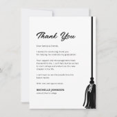 卒業モダンタッセルサンキューカード サンキューカード (正面)