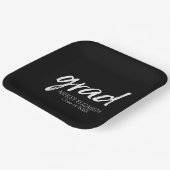 卒業モダントレンディーカスタムブラックグラード ペーパープレート (傾斜あり)