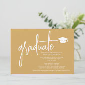 卒業モダントレンディーカスタム金ゴールドグラード 招待状 (スタンド正面)