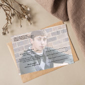 卒業モダントレンディーシンプルありがとう ポストカード