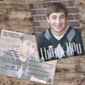 卒業モダントレンディーシンプルありがとう ポストカード