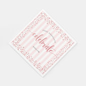 卒業モダンバラ金ゴールドグリッタースクリプト紙 スタンダードランチョンナプキン (角)