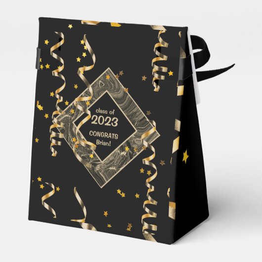 卒業モダンパーティーの優遇箱 フェイバーボックス (裏面サイド)