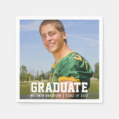 卒業モダンパーティーの写真 スタンダードカクテルナプキン (正面)