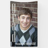 卒業モダンパーティーカスタム写真 横断幕 (縦)