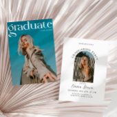 卒業モダンパーティー招待状フォトグラード 招待状