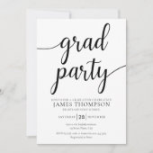 卒業モダンパーティー招待状 – グラードパーティー 招待状 (正面)