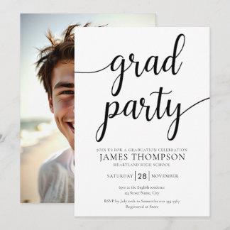 卒業モダンパーティー招待状 – グラードパーティー 招待状