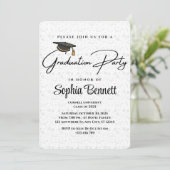 卒業モダンパーティー招待状 招待状 (スタンド正面)