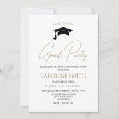 卒業モダンパーティー招待状 招待状 (正面)