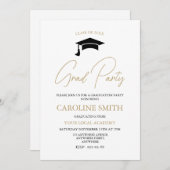 卒業モダンパーティー招待状 招待状 (正面/裏面)