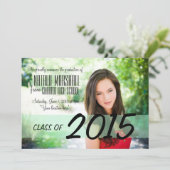 卒業モダンパーティー発表招待状 招待状 (スタンド正面)