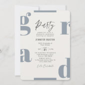 卒業モダンパーティーInvita 招待状 (正面)