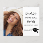 卒業モダンパーティ日付の保存 チラシ (正面)