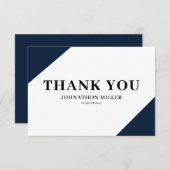 卒業モダンフラットサンキューカード サンキューカード (正面/裏面)