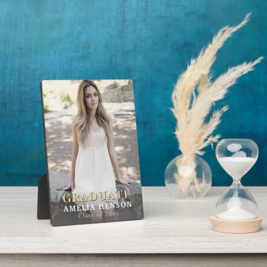 卒業モダンフルフォト卒業 フォトプラーク (側面)