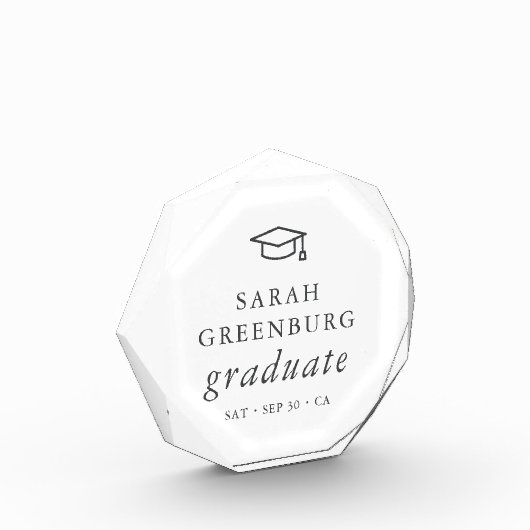 卒業モダンミニマルシンプル主義シック卒業 フォトブロック (左)