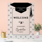 卒業モダンミニマルパーティーへようこそ アクリルサイン (ウェディング)