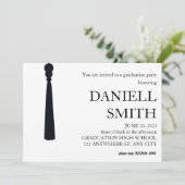 卒業モダンミニマル発表カード 招待状 (スタンド正面)