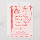 卒業モダン会 招待状 (正面)