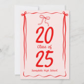 卒業モダン会 招待状 (裏面)