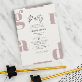 卒業モダン会 招待状