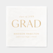 卒業モダン会 箔ナプキン (正面)