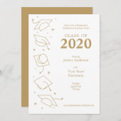 卒業モダン党のお知らせ 案内状 (正面/裏面)