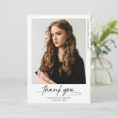 卒業モダン写真ありがとうご案内 招待状 (スタンド正面)