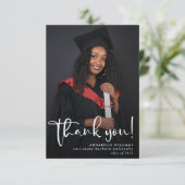 卒業モダン写真 サンキューカード (スタンド正面)