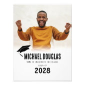 卒業モダン写真 フォトプリント            (正面)