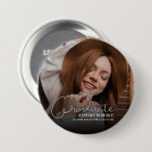 卒業モダン写真 缶バッジ (正面&裏面)