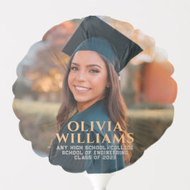 卒業モダン応援から卒業写真へ バルーン