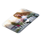 卒業モダン感謝ハート マグネット (左側)