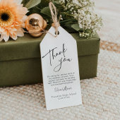 卒業モダン感謝メッセージカード ギフトタグ